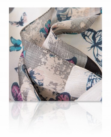 Палантин Женский SN-VINT.BUTFLY/SILVER.BL